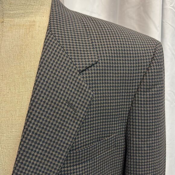 Givenchy Monsieur Multi Color Diamond Woven Blazer Size 42L C40 - Picture 2 of 11